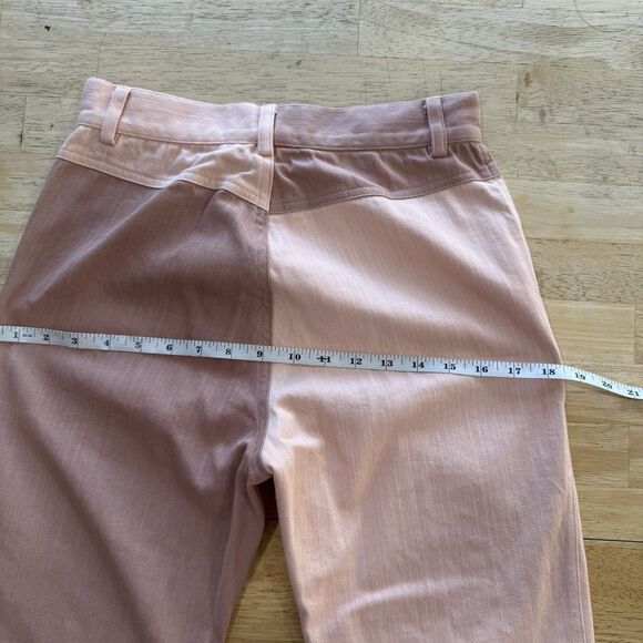 Tunnel Vision Marsha Flare Pants Heart Pockets 70s Twill Cotton Lightweight - Picture 7 of 12